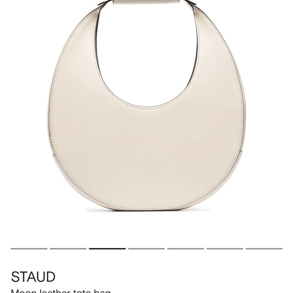 STAUD Handbags - STAUD Off-White Leather Tote